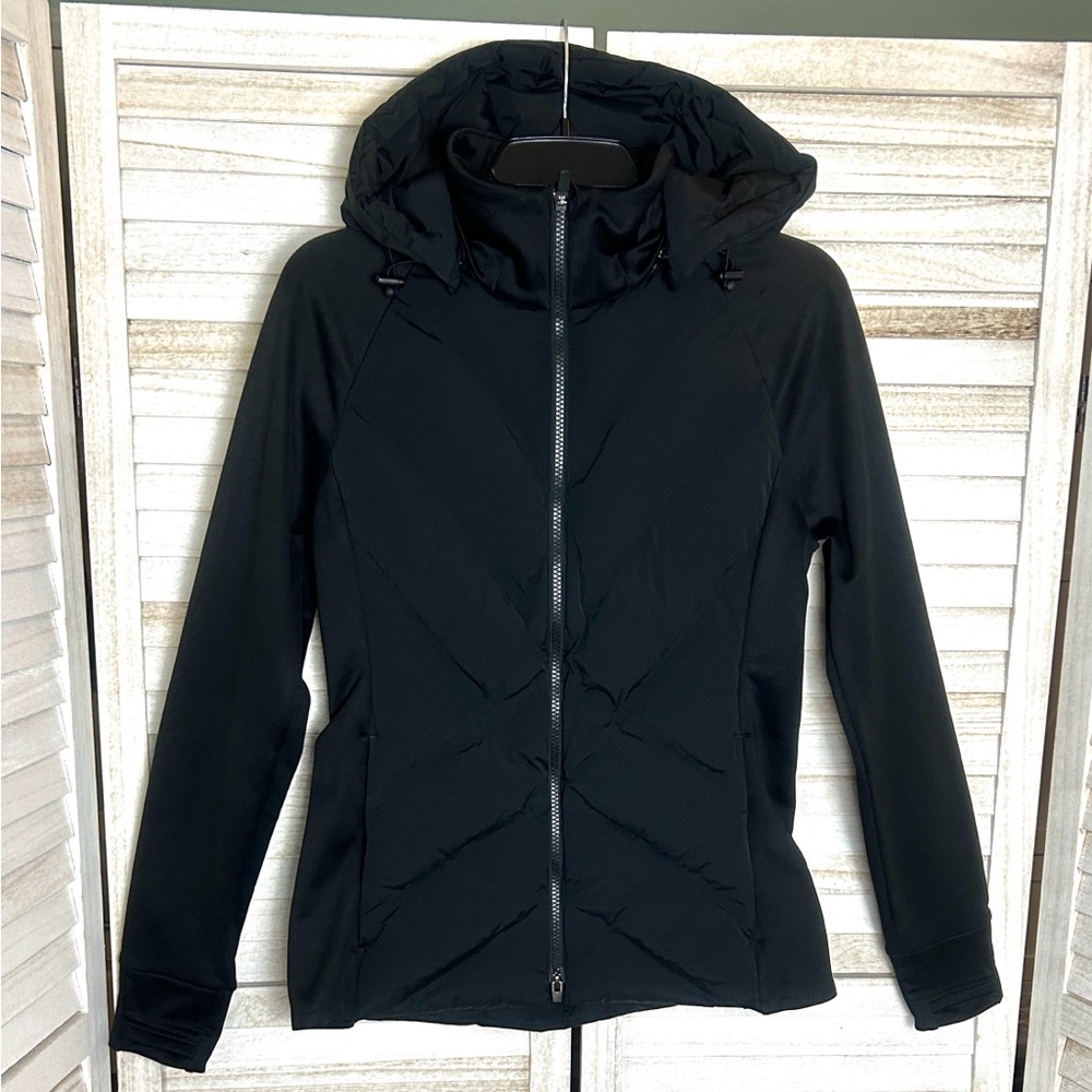 Athleta Inlet Jacket Quilted Down with Hood. Size Small - Picture 2 of 13
